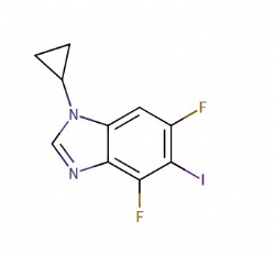 1-cyclopropyl-4,6-difluoro-5-iodo-1H-benzo[d]imidazole