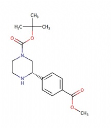 tert-butyl (S)-3-(4-(methoxycarbonyl)phenyl)piperazine-1-carboxylate