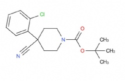 tert-butyl 4-(2-chlorophenyl)-4-cyanopiperidine-1-carboxylate