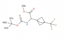 methyl 2-((tert-butoxycarbonyl)amino)-2-(3-(trifluoromethyl)bicyclo[1.1.1]pentan-1-yl)acetate