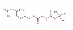2-(4-((((tert-butoxycarbonyl)glycyl)oxy)methyl)phenyl)acetic acid