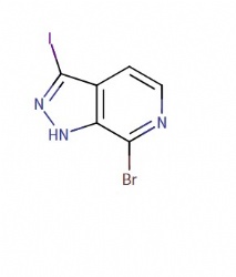 7-bromo-3-iodo-1H-pyrazolo[3,4-c]pyridine