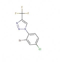 1-(2-bromo-4-chlorophenyl)-4-(trifluoromethyl)-1H-1,2,3-triazole