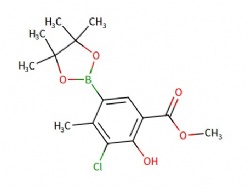 methyl 3-chloro-2-hydroxy-4-methyl-5-(4,4,5,5-tetramethyl-1,3,2-dioxaborolan-2-yl)benzoate