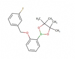 2-(2-((3-fluorobenzyl)oxy)phenyl)-4,4,5,5-tetramethyl-1,3,2-dioxaborolane