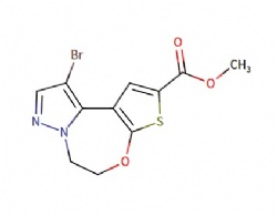 methyl 10-bromo-5,6-dihydropyrazolo[1,5-d]thieno[3,2-f][1,4]oxazepine-2-carboxylate