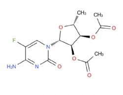 (2R,3R,4R,5R)-2-(4-amino-5-fluoro-2-oxopyrimidin-1(2H)-yl)-5-methyltetrahydrofuran-3,4-diyl diacetate
