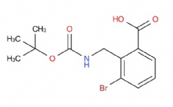 3-bromo-2-(((tert-butoxycarbonyl)amino)methyl)benzoic acid