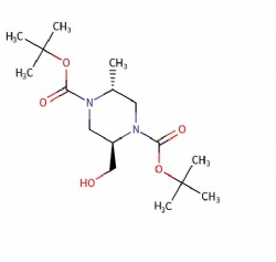 di-tert-butyl (2R,5R)-2-(hydroxymethyl)-5-methylpiperazine-1,4-dicarboxylate