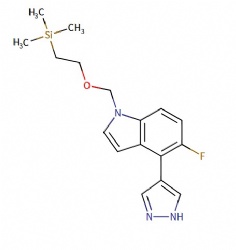 5-fluoro-4-(1H-pyrazol-4-yl)-1-((2-(trimethylsilyl)ethoxy)methyl)-1H-indole