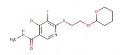 4-chloro-5-fluoro-N-methyl-6-(2-((tetrahydro-2H-pyran-2-yl)oxy)ethoxy)nicotinamide