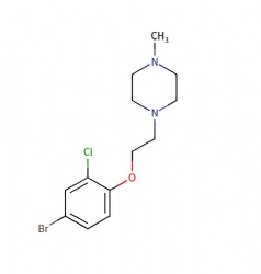 1-(2-(4-bromo-2-chlorophenoxy)ethyl)-4-methylpiperazine