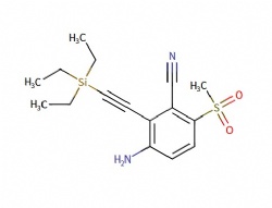 3-amino-6-(methylsulfonyl)-2-((triethylsilyl)ethynyl)benzonitrile