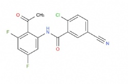 N-(2-acetyl-3,5-difluorophenyl)-2-chloro-5-cyanobenzamide