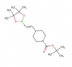 tert-butyl (E)-4-(2-(4,4,5,5-tetramethyl-1,3,2-dioxaborolan-2-yl)vinyl)piperidine-1-carboxylate