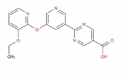 2-(5-((3-ethoxypyridin-2-yl)oxy)pyridin-3-yl)pyrimidine-5-carboxylic acid