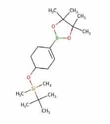 tert-butyldimethyl((4-(4,4,5,5-tetramethyl-1,3,2-dioxaborolan-2-yl)cyclohex-3-en-1-yl)oxy)silane