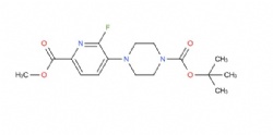 tert-butyl 4-(2-fluoro-6-(methoxycarbonyl)pyridin-3-yl)piperazine-1-carboxylate