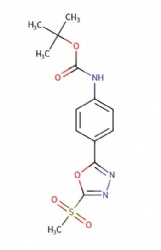 tert-butyl (4-(5-(methylsulfonyl)-1,3,4-oxadiazol-2-yl)phenyl)carbamate