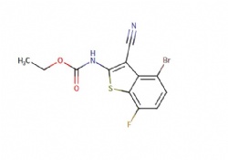 ethyl N-(4-bromo-3-cyano-7-fluoro-1-benzothiophen-2-yl)carbamate