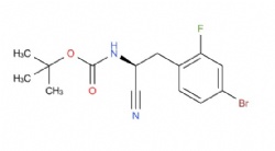 tert-butyl N-[(1S)-2-(4-bromo-2-fluorophenyl)-1-cyanoethyl]carbamate