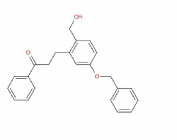 3-(5-(benzyloxy)-2-(hydroxymethyl)phenyl)-1-phenylpropan-1-one