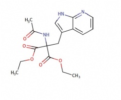 diethyl 2-((1H-pyrrolo[2,3-b]pyridin-3-yl)methyl)-2-acetamidomalonate