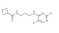 N-(3-((5-bromo-2-chloropyrimidin-4-yl)amino)propyl)cyclobutanecarboxamide