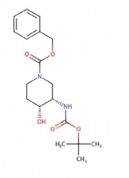 benzyl (3S,4R)-3-((tert-butoxycarbonyl)amino)-4-hydroxypiperidine-1-carboxylate