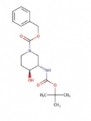 benzyl (3S,4S)-3-((tert-butoxycarbonyl)amino)-4-hydroxypiperidine-1-carboxylate