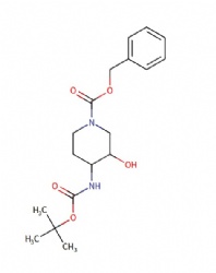 benzyl 4-(tert-butoxycarbonylamino)-3-hydroxy-piperidine-1-carboxylate