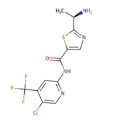 (R)-2-(1-aminoethyl)-N-(5-chloro-4-(trifluoromethyl)pyridin-2-yl)thiazole-5-carboxamide