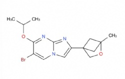 6-bromo-7-isopropoxy-2-(1-methyl-2-oxabicyclo[2.1.1]hexan-4-yl)imidazo[1,2-a]pyrimidine