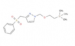 3-((phenylsulfonyl)methyl)-1-((2-(trimethylsilyl)ethoxy)methyl)-1H-pyrazole