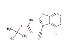 tert-butyl (4-bromo-3-cyanobenzo[b]thiophen-2-yl)carbamate