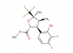 methyl rac-(2R,3S,4S,5R)-3-(3,4-difluoro-2-hydroxyphenyl)-4,5-dimethyl-5-(trifluoromethyl)tetrahydrofuran-2-carboxylate