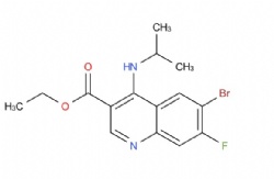 ethyl 6-bromo-7-fluoro-4-(isopropylamino)quinoline-3-carboxylate