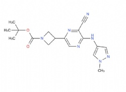 tert-butyl 3-(6-cyano-5-((1-methyl-1H-pyrazol-4-yl)amino)pyrazin-2-yl)azetidine-1-carboxylate