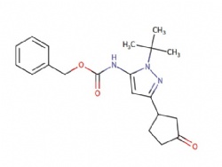 benzyl N-[2-tert-butyl-5-(3-oxocyclopentyl)pyrazol-3-yl]carbamate