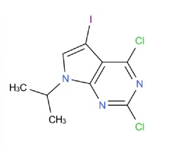 2,4-dichloro-5-iodo-7-isopropyl-7H-pyrrolo[2,3-d]pyrimidine