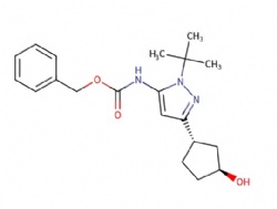 benzyl (1-(tert-butyl)-3-((1S,3S)-3-hydroxycyclopentyl)-1H-pyrazol-5-yl)carbamate