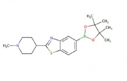 2-(1-methylpiperidin-4-yl)-5-(4,4,5,5-tetramethyl-1,3,2-dioxaborolan-2-yl)benzo[d]thiazole