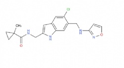 N-((5-chloro-6-((isoxazol-3-ylamino)methyl)-1H-indol-2-yl)methyl)-1-methylcyclopropane-1-carboxamide