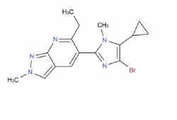 5-(4-bromo-5-cyclopropyl-1-methyl-1H-imidazol-2-yl)-6-ethyl-2-methyl-2H-pyrazolo[3,4-b]pyridine