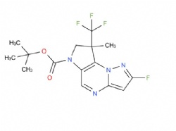 tert-butyl 2-fluoro-8-methyl-8-(trifluoromethyl)-7,8-dihydro-6H-pyrazolo[1,5-a]pyrrolo[2,3-e]pyrimidine-6-carboxylate