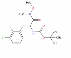 tert-butyl (3-(3-chloro-2-fluorophenyl)-1-(methoxy(methyl)amino)-1-oxopropan-2-yl)carbamate