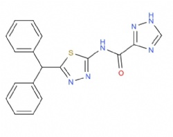 N-(5-benzhydryl-1,3,4-thiadiazol-2-yl)-1H-1,2,4-triazole-3-carboxamide