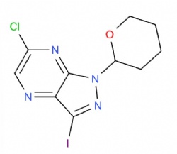 6-chloro-3-iodo-1-tetrahydropyran-2-yl-pyrazolo[3,4-b]pyrazine