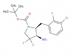 tert-butyl (2S,3R)-3-amino-2-[(3-chloro-2-fluorophenyl)methyl]-4,4-difluoropyrrolidine-1-carboxylate