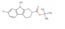 tert-butyl 7-bromo-9-methyl-1,3,4,9-tetrahydro-2H-pyrido[3,4-b]indole-2-carboxylate